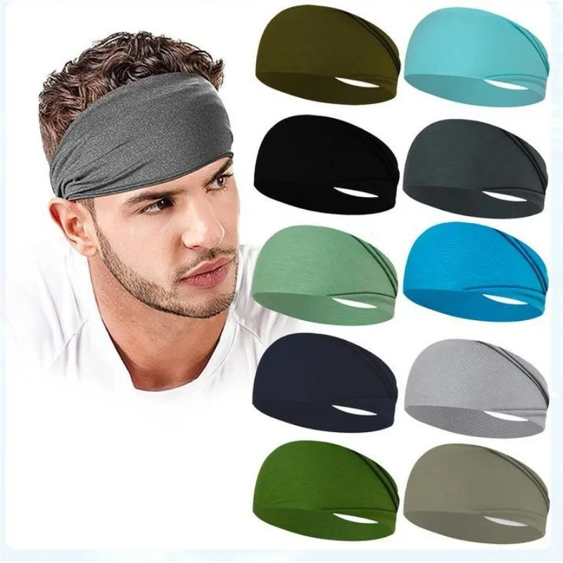 1PC Pure Color Sweat-Absorbing Sports Scarf Sweat Band Exercise Yoga Running Fitness Hair Accessories Sweat-Absorbing Bandanas image 4