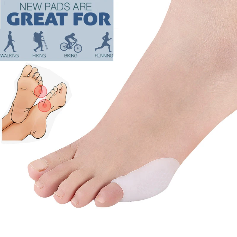 Pexmen 4/8/16Pcs Gel Pinky Toe Separator Bunion Corrector Pain Relief Toes Protector Prevent Corns Calluses and Blisters