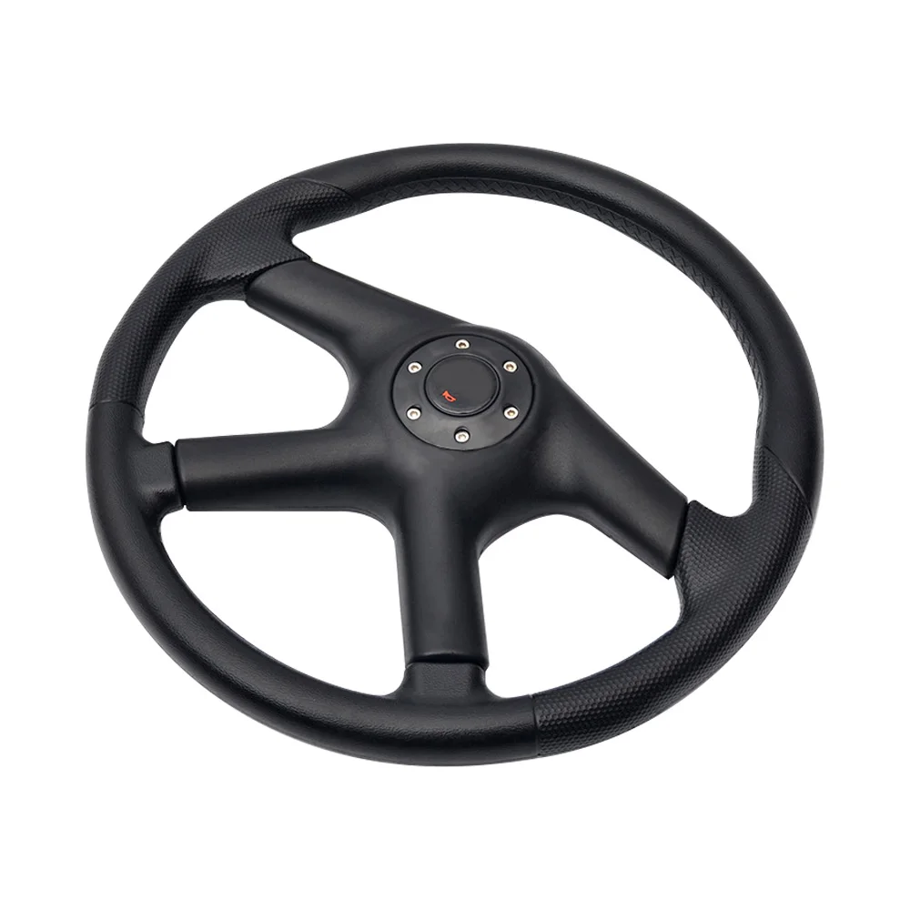 Universal 350mm Racing Steering Wheel 14Inch Drift PU Skidproof Auto Sport Steering Wheels With Logo Car Accessories