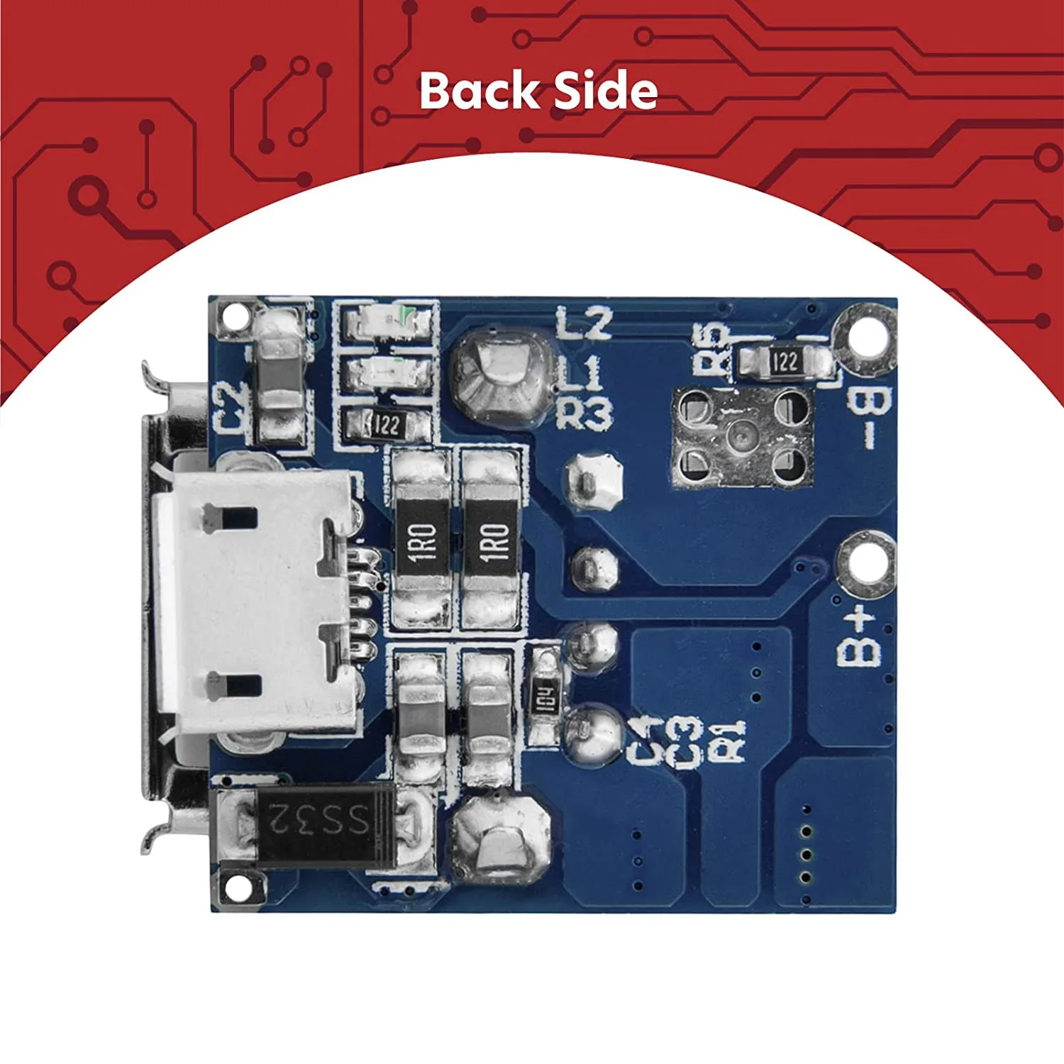 

ABFKL 5 x Power Bank Module Charge Controller TP5400 Micro-USB and USB Connection