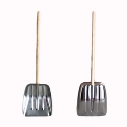 Square Snow Shovel Head Stainless Steel Heavy Duty Snow Shovel for Driveway Emergency Car Snow Scoop Shovel