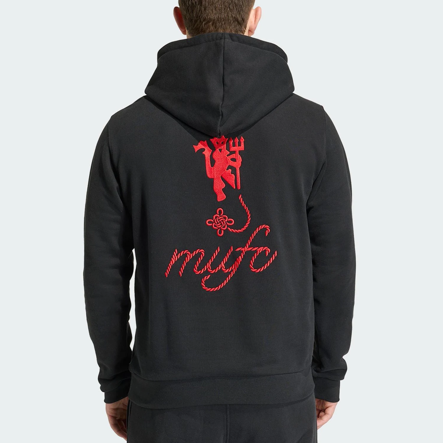 Adidas genuine Manchester United China knot series men's fashionable sports hoodie JM5565