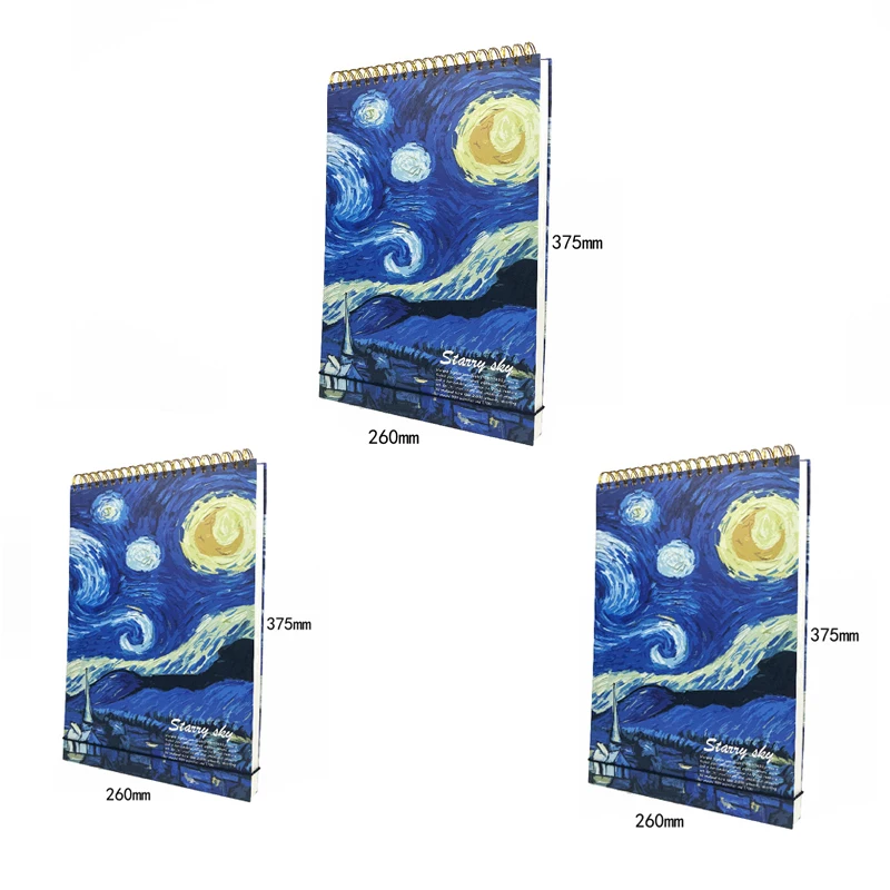 Bloc de bocetos de varios tamaños, cuaderno de bocetos de arte, Bloc de dibujo en blanco, cuaderno de bocetos grueso para práctica de dibujo de clase de arte creativa