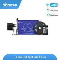 Sonoff L2-lite 5M RGB Cuttable Led Light Strip WiFi And Blute Tooth Control Work With Alexa Google Smartthings Ewelink Alice