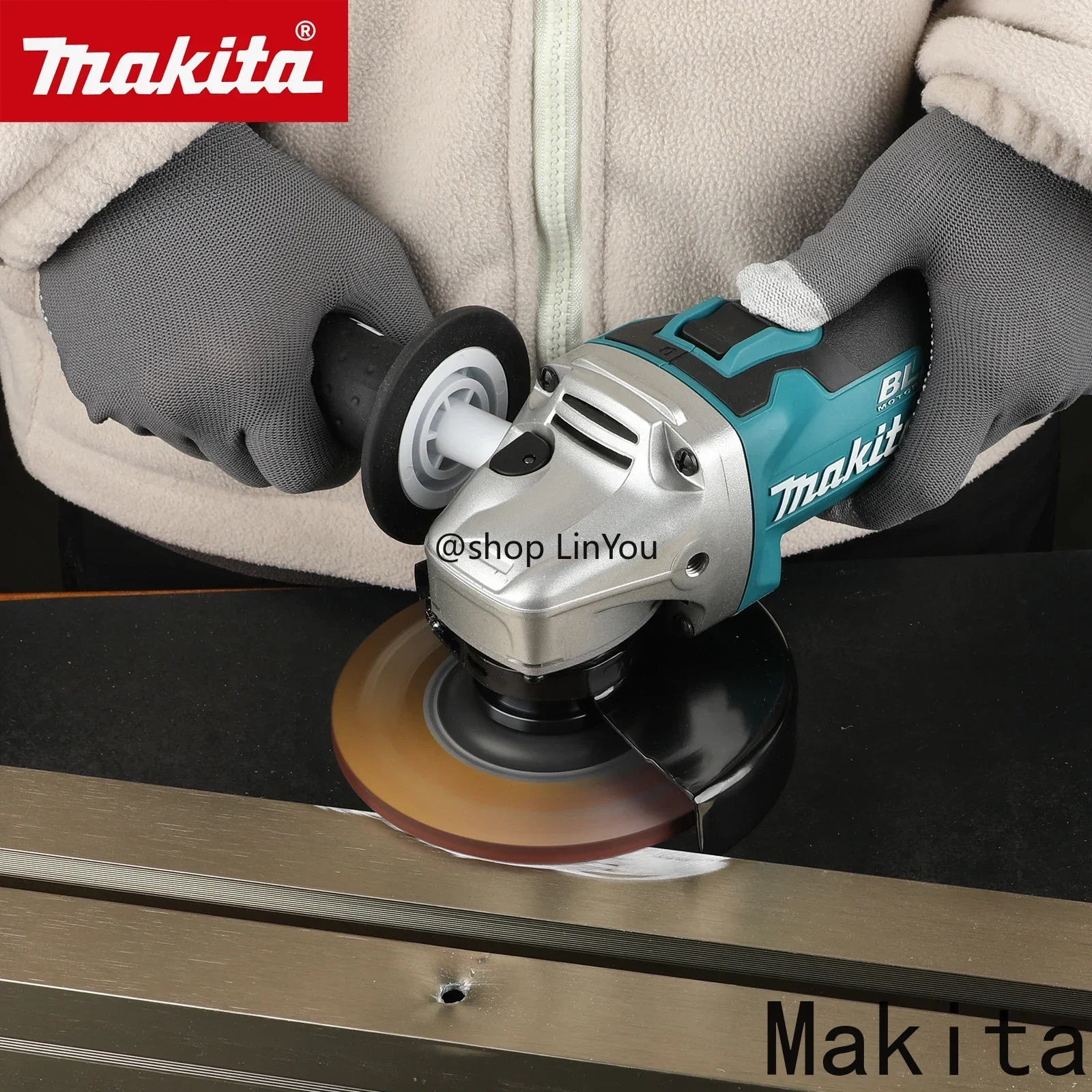 Makita DGA504 18V 6.0Ah 125mm batterie au lithium sans brosse meuleuse d'angle polyvalente