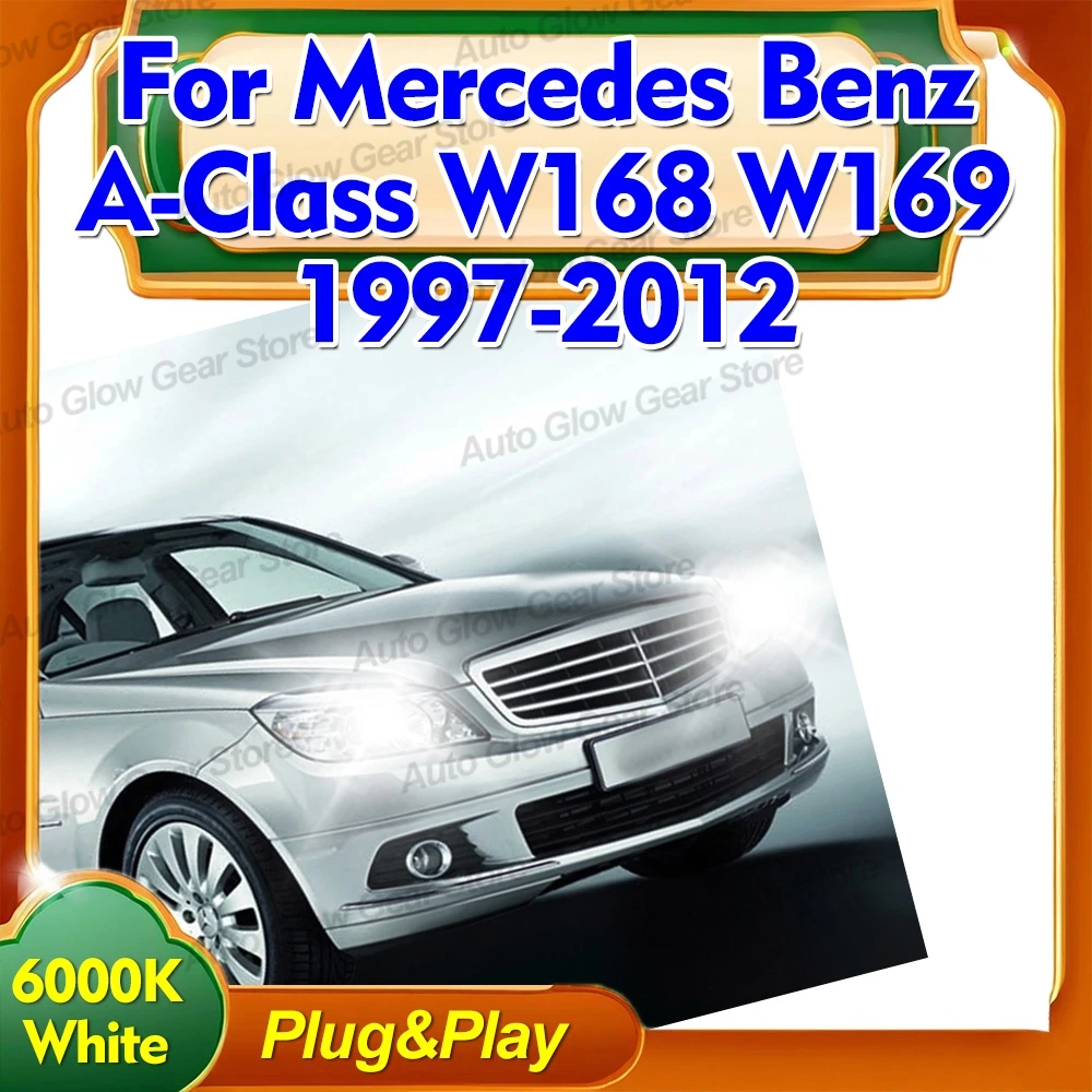 2x LED Parking Light Bulbs 6000K For Mercedes-Benz A-Class W168 W169 1997-2012 Clearance Width City Lamps T10 194 168 W5W 2825