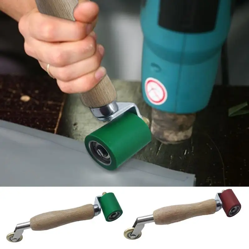 Seam Roller Roofing Pressure Roller Double-Headed Waterproof Long Handle Roller Multi-purpose Professional Roof Tools For