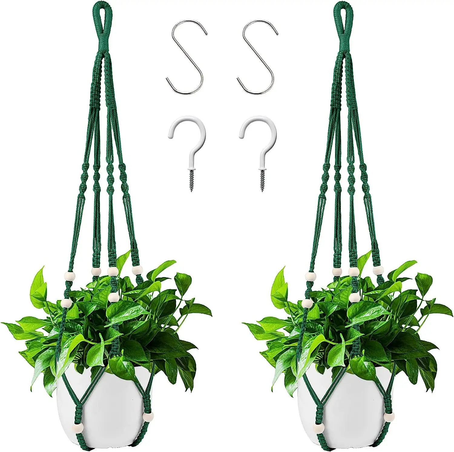 

2 Pcs Hanging Planter for Indoor Decorative Macrame Plant Pot Hangers for Home Decor