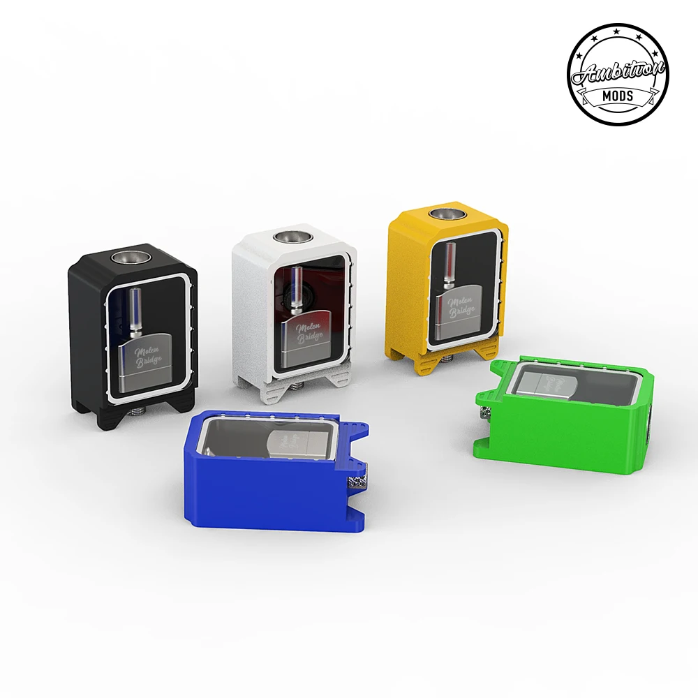 Ambition Mods Boro TANK สำหรับ BB MOD billet Box วัสดุ POM หนึ่ง Jenna Mobb rba Bridge atomizers Atom vwm dope