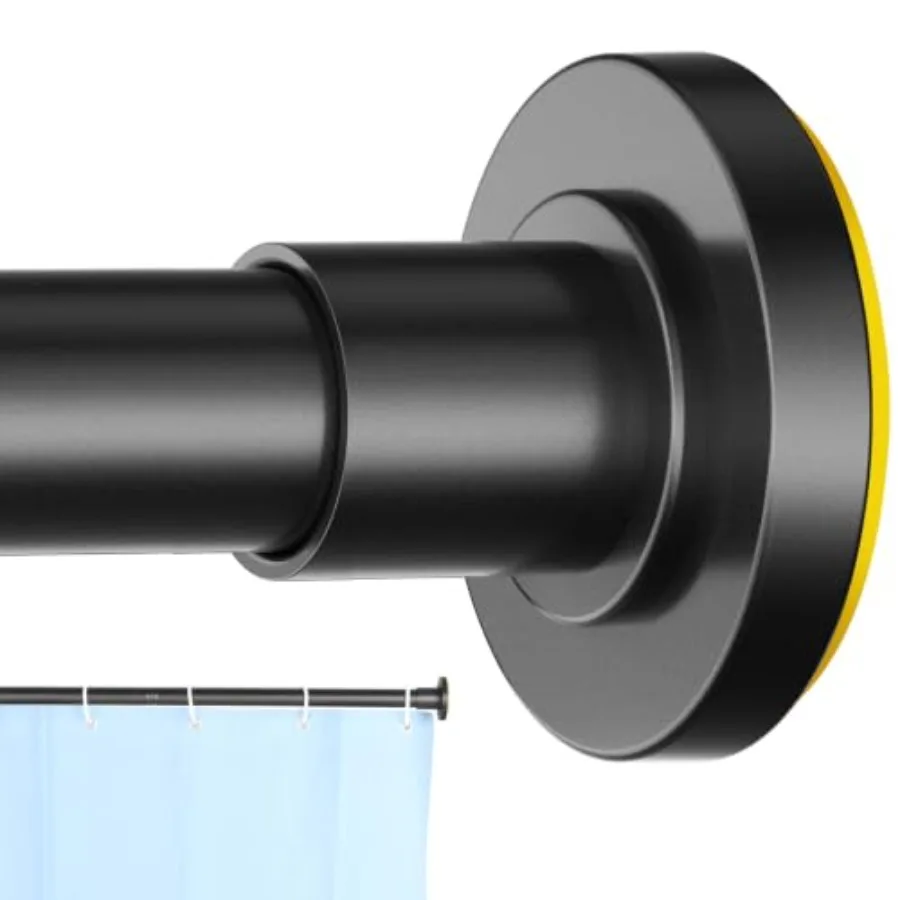 Shower Curtain Rod 32 to 43 Inch, 1 Inch Diameter Adjustable Spring Tension Stainless Steel Telescoping Rod, Easy Install, No R