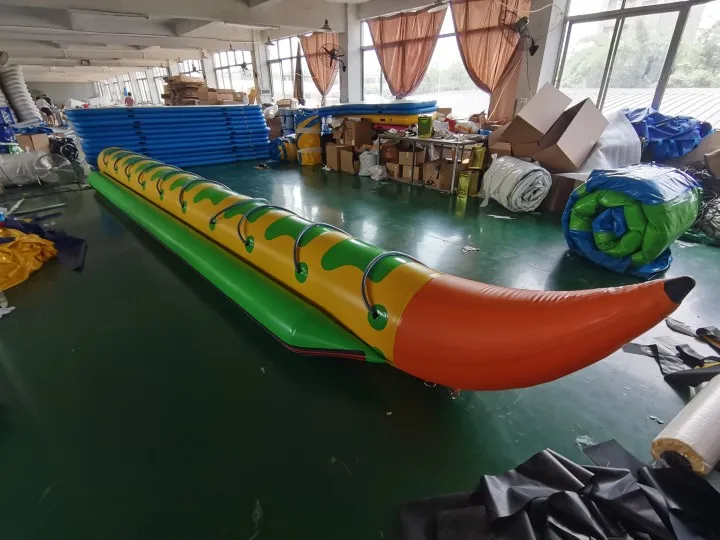 New Design Colourful Inflatable Flying Fish Banana Boat Float for Outdoor