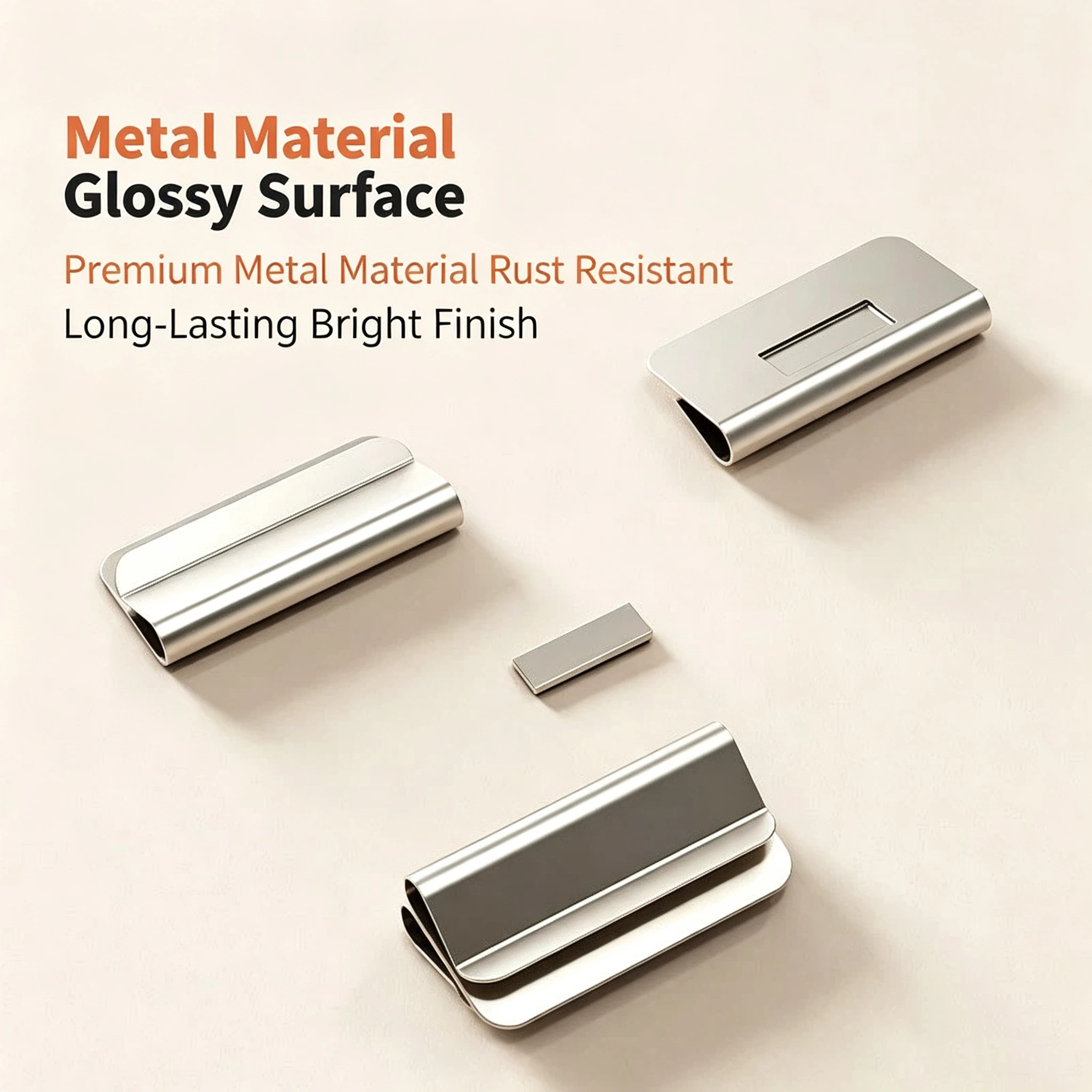 Stainless Steel Magnetic Curtain Clips No-Drill Light Blocking Window Treatment Bedroom Curtain Accessories