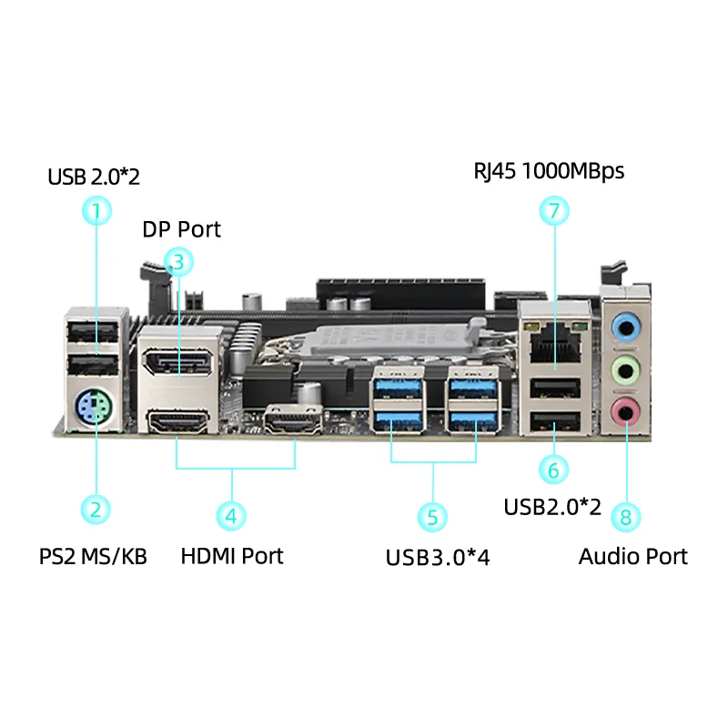 ERYING-B660Mゲーミングマザーボード、M-ATX、ddr4サポート、12、13、14gen、lga 1700、cpu、12100f、12400f、12490f、12600f、12700f、13600f、m2、nvme