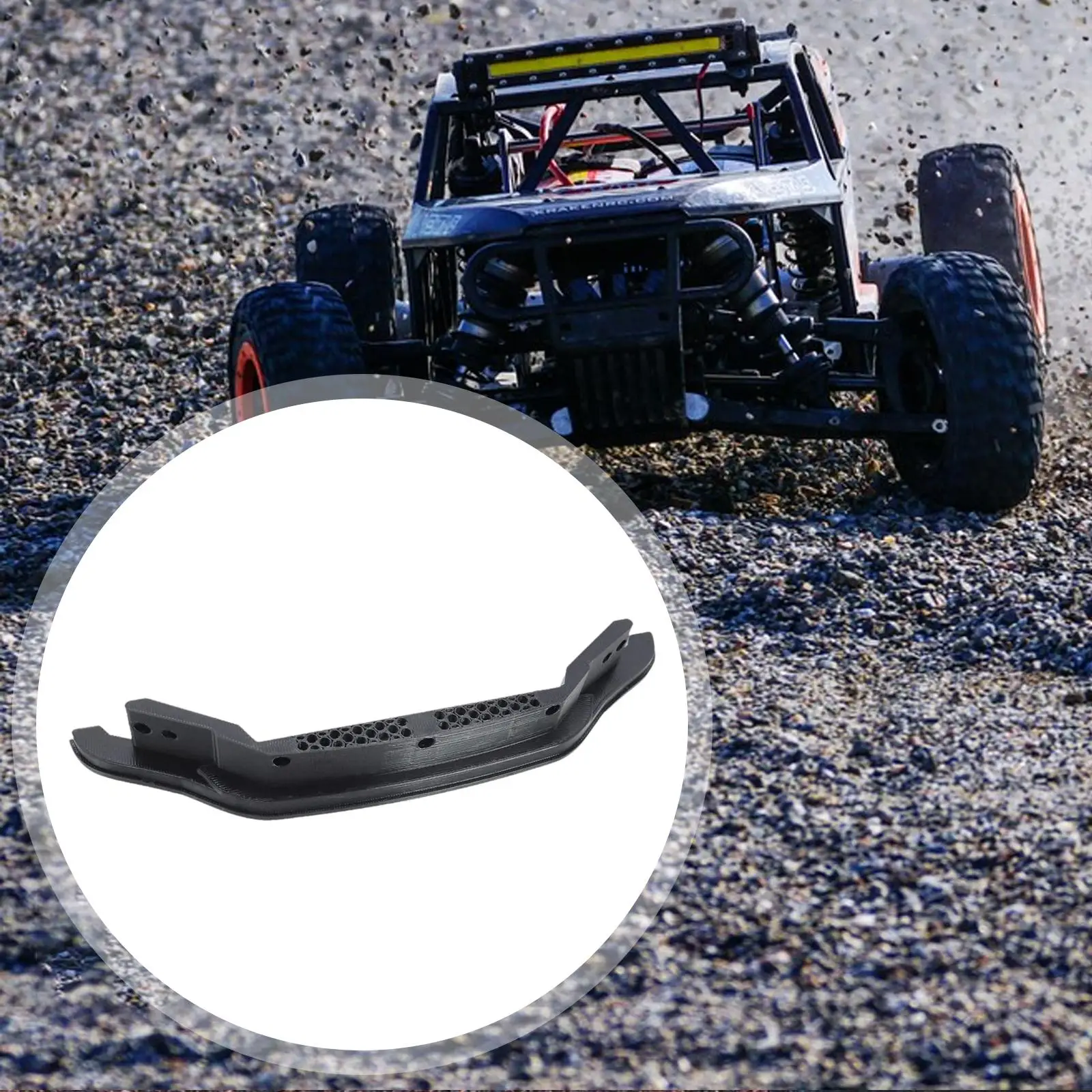 RC Car Front Bumper Guard Honeycomb Shockproof ABS Protector for MX7304 1 7 Scale Chassis Upgrade Durable Installation Part