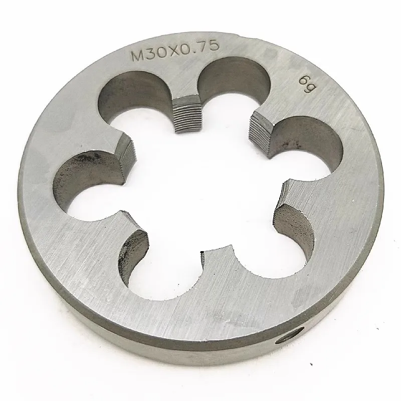 Cost Sale 9Sicr Made M30/M31/M32/M33/M34/M35/M36*1.0/1.5/2.0/2.5/3.0/3.5mm Manual Die for Hand Threading Steel Metal Workpieces