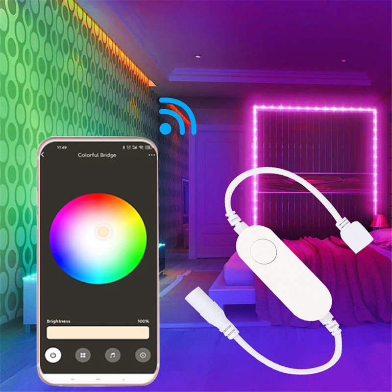 

Strip Dimmer Usb Smart Life With Alexa Home Light Strip Wifi Rgb Led For Tuya Led Light Remote Control Switch 5-24v