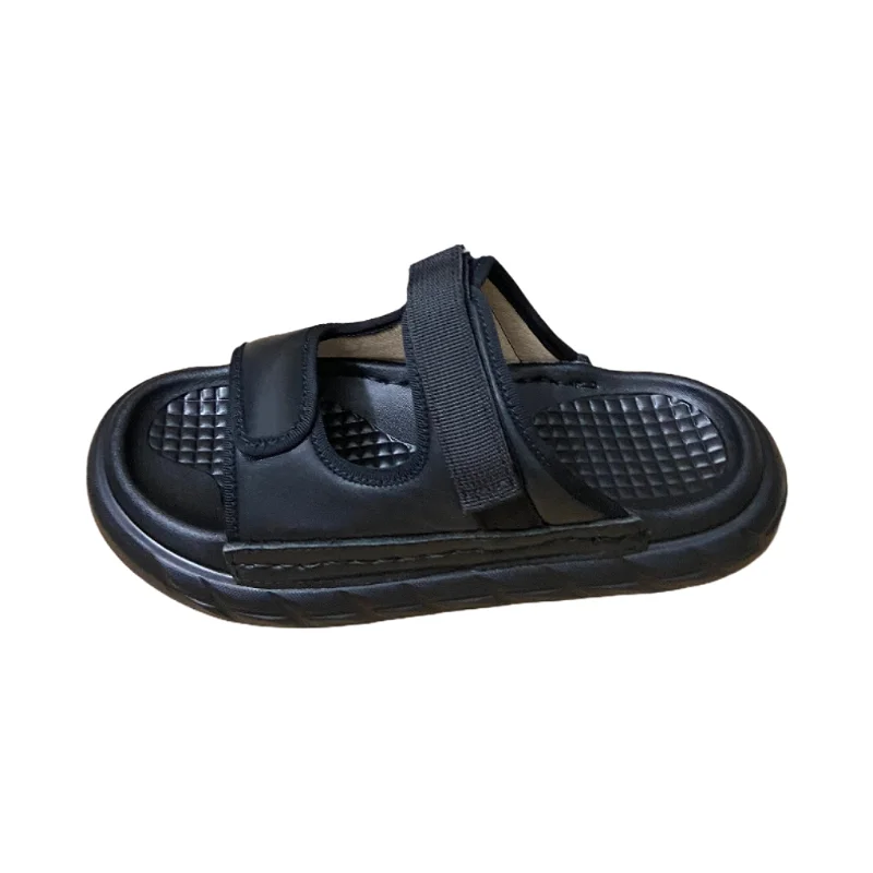 

Jinyu New Arrival Boys Fashionable Popular Sandals Kids Shoes Summer Versatile Black Genuine Leather Footwear for Children