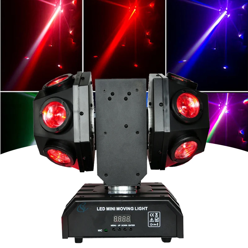 

120w LED RGBW Stage Double ArmShaking Head Lamp Beam Laser Moving Head Light For Bar Disco KTV Private Room