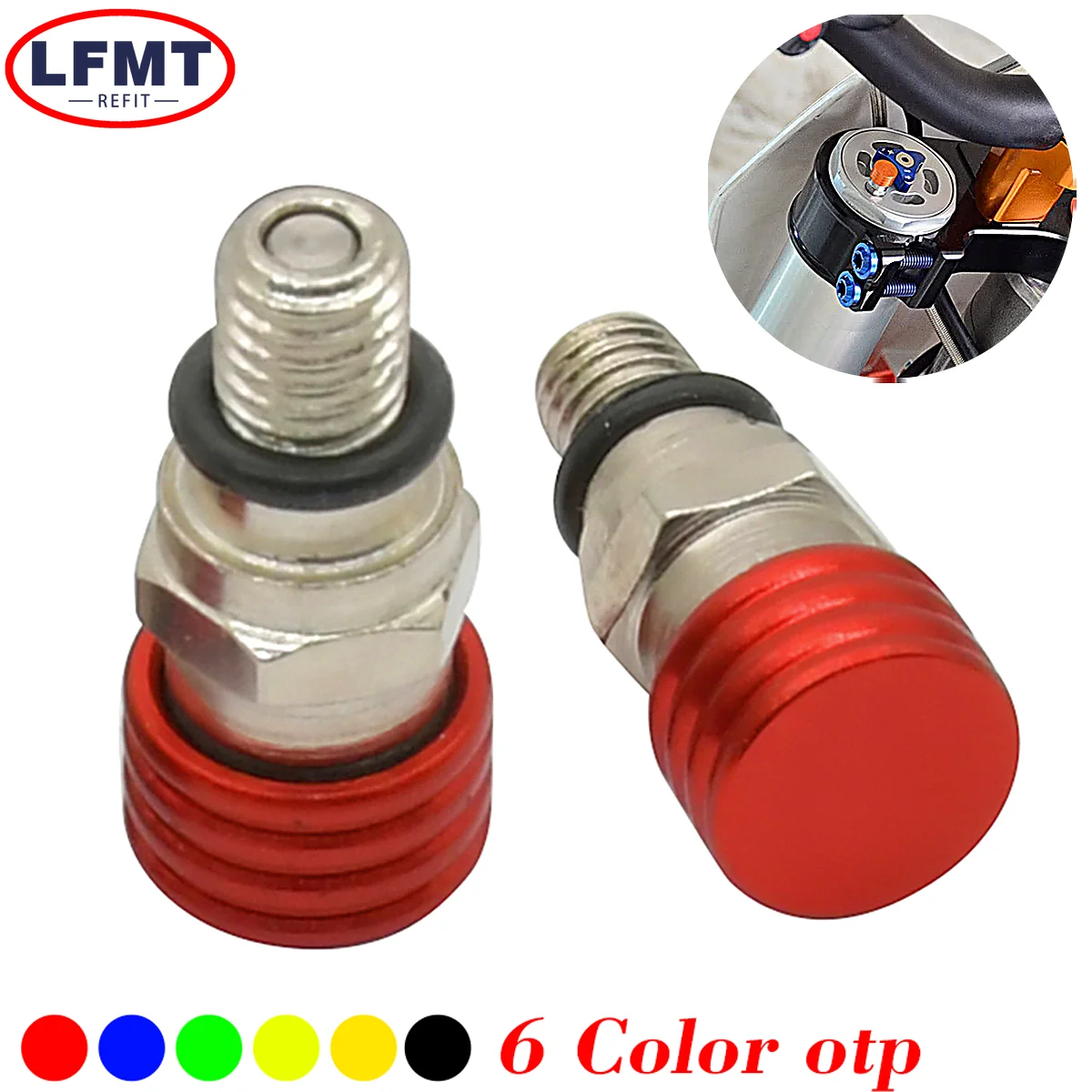 

M4x0.7 M5x0.8 Fork Air Bleeder Valves For KTM SX SXF EXC EXCF XC XCF XCW XCFW For HONDA YAMAHA SUZUKI KAWASAKI GASGAS 85cc-500cc