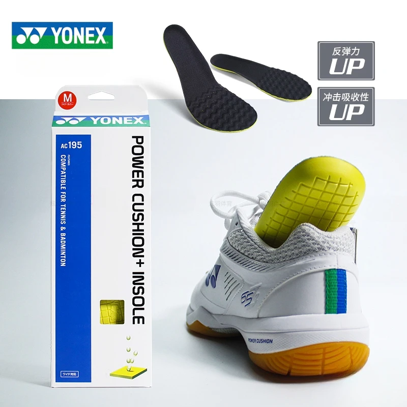 نعل رياضي من YONEX ممتص للصدمات سميك ، مرونة عالية ، وسادة طاقة مريحة ، أحذية تنس الريشة ، جديد ،