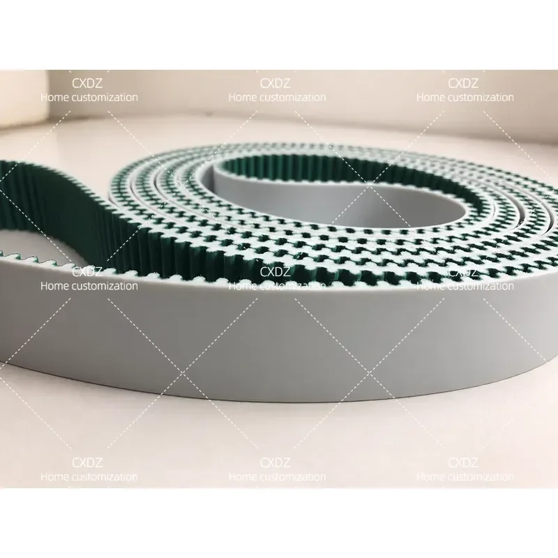 Bending Machine Timing Belt S8M 5504 25mm 688 Teeth PU Steel Wire Core Green Cloth Surface