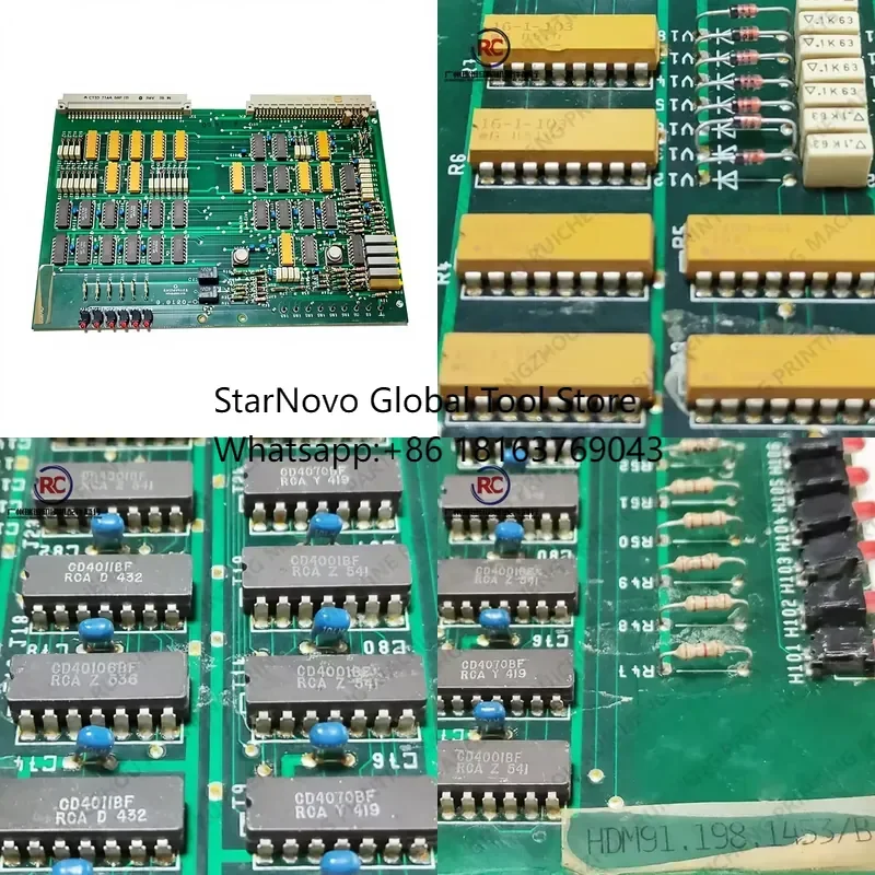 2026 Hot! 1 Piece Used SLO 91.198.1453 HDM Board 91.198.1453/B Circuit Board for Heidelberg Printing Machine Spare