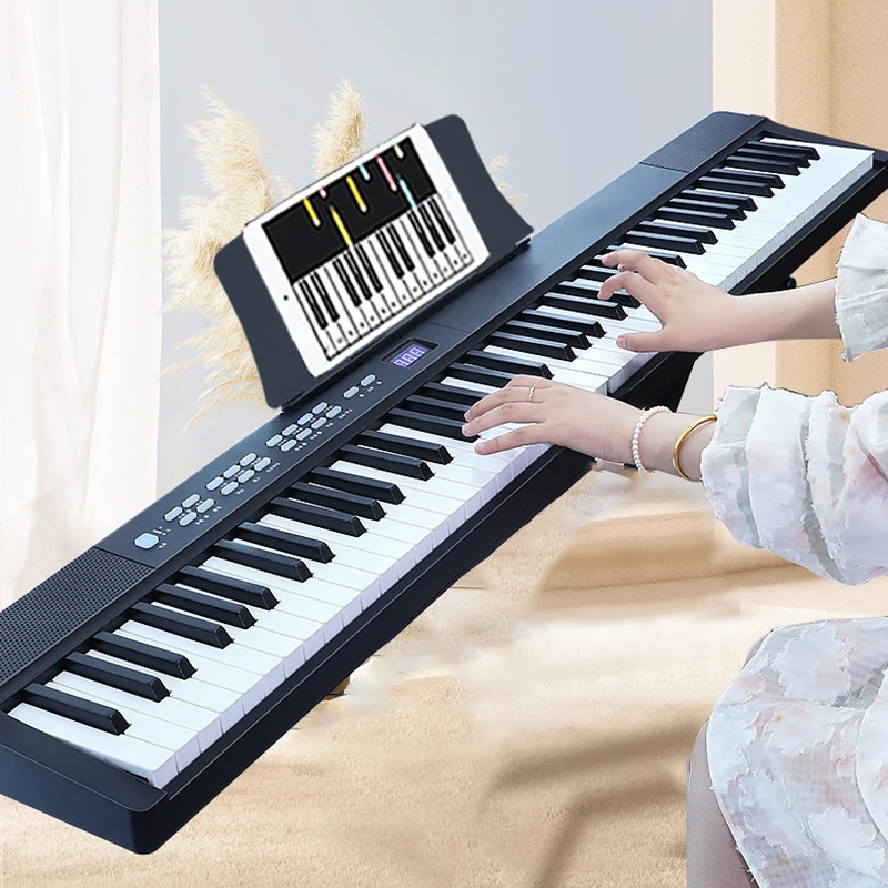 

Midi Electric Piano Professional Adult Electronic Piano Children 88keys Musical Keyboard Portable Foldable Controller Keyboards