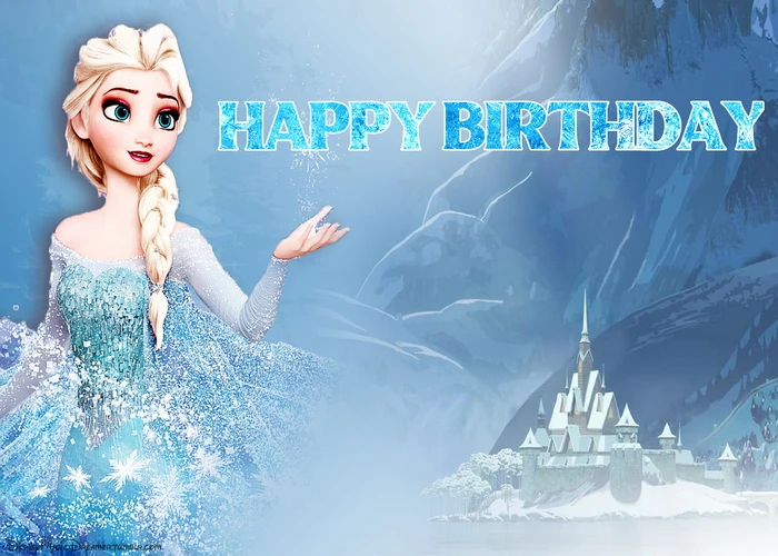 Disney Frozen Elsa Backdrop Birthday Banner Girl Kids Photography Birthday Banner Party Ice Baby Shower Snow Castle Background