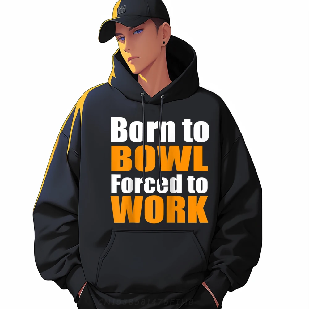

Bowling Raglan Hoodies Printed Long Sleeve Classic Funky Female Sweatshirt Round Neck Letter Leisure Tops