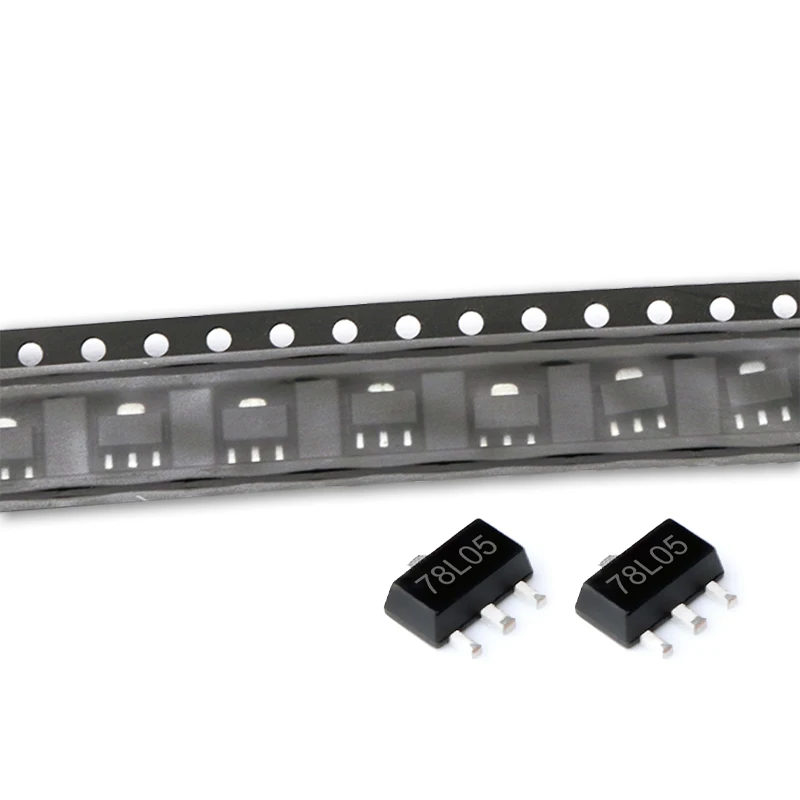 100PCS 78L05 SOT-89 L78L05 7805 SOT89 Voltage Regulator SMD IC Chip