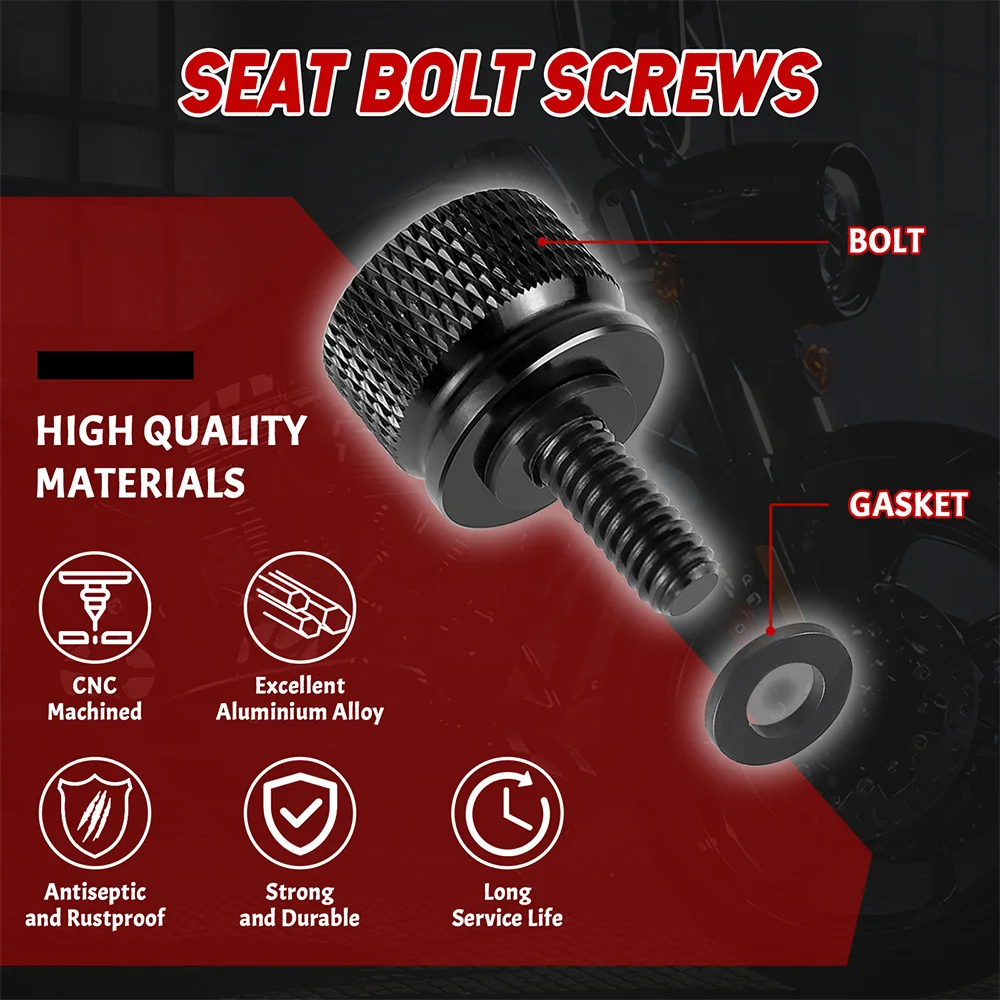 Motorcycle Rear Seat Bolt Fender Bolt Screw 1/4
