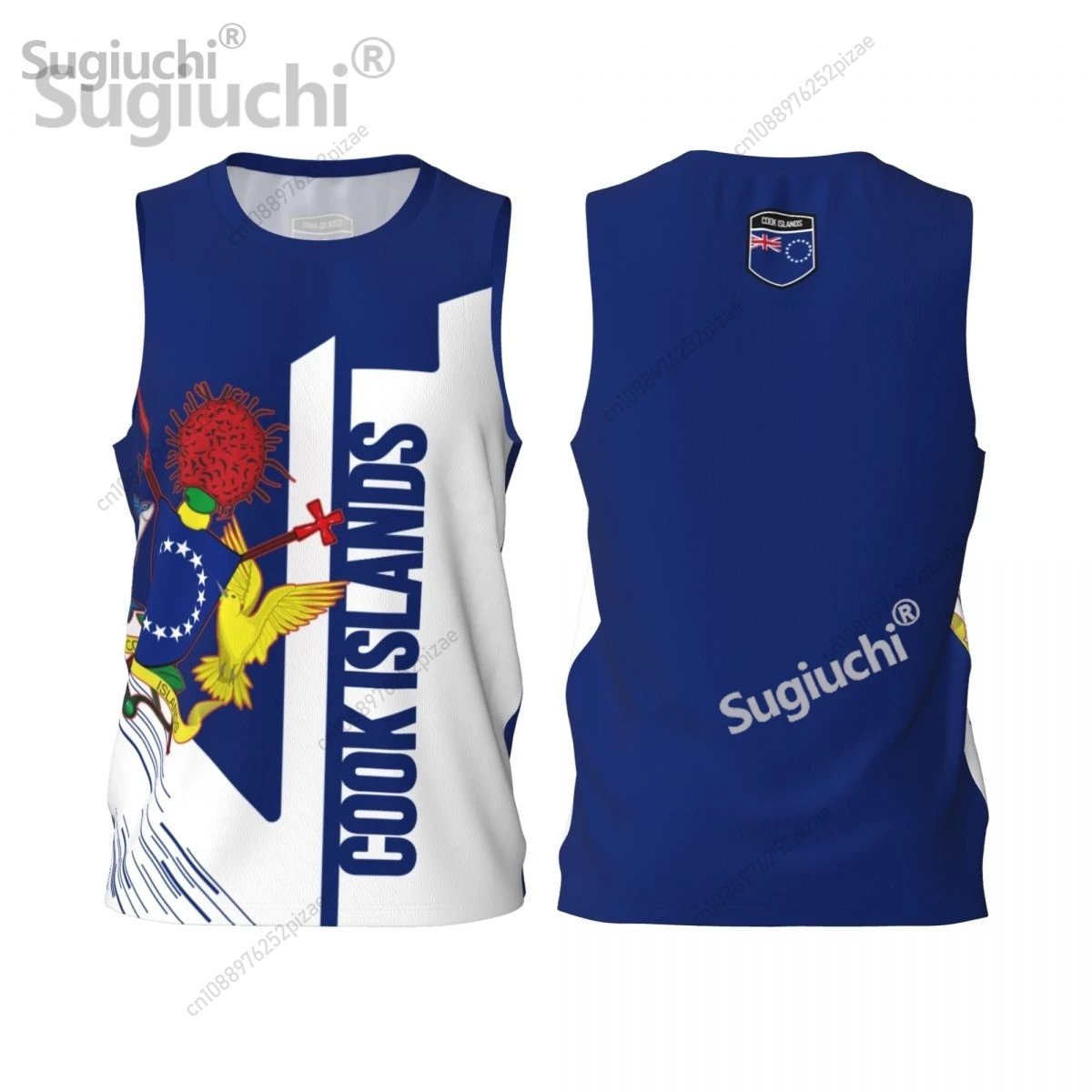 Custom Name Number Cook Islands 3D Flag Sports T-shirts Men Clothing Breathable For Basketball Running Fitness T shirt