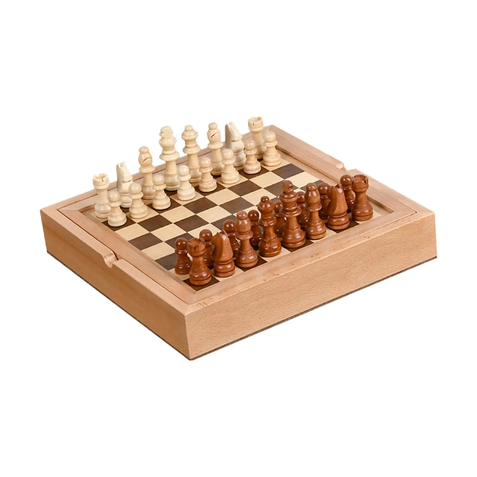 

Handmade Chess Board Set Indoor Play Game Classic Board Game Chess Piece Set for