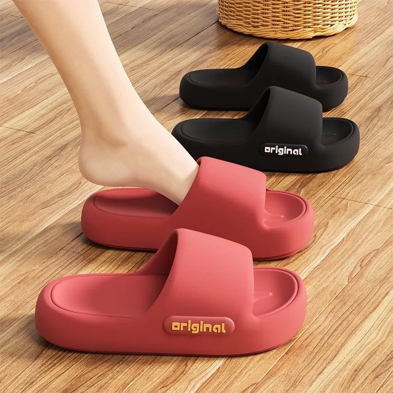EVA Home Slippers Unisex Flat Sandals Indoor Outdoor Slip-On Shoes Couples Beach Flip Flops Comfortable Soft Sole Autumn Winter