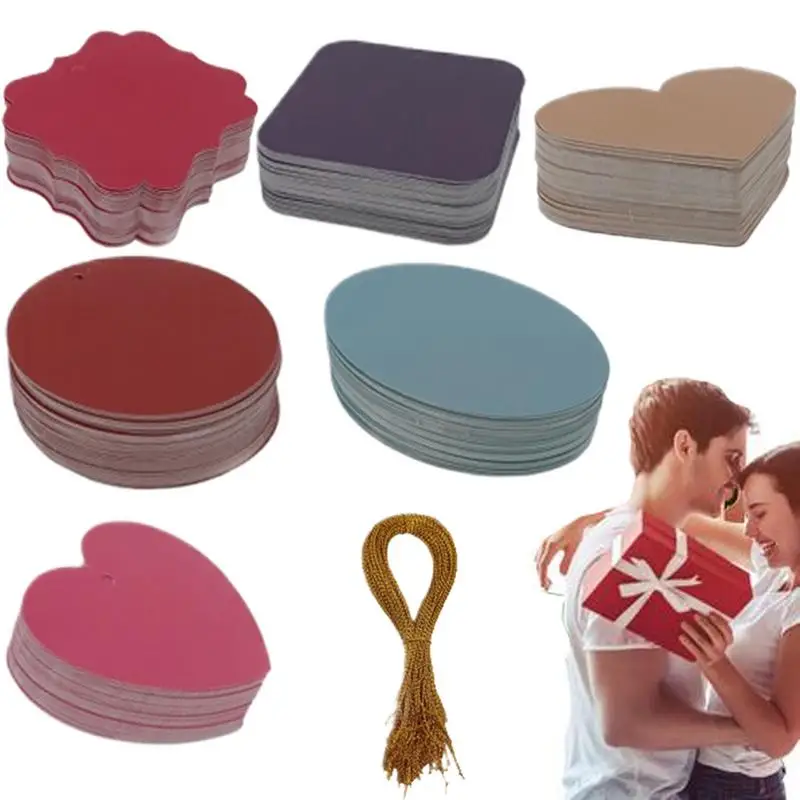

Blank Tags 300X Blank Paper Label Tags with String String-Attached Paper Tags for Crafting Writable Inventory Tags with Wire for