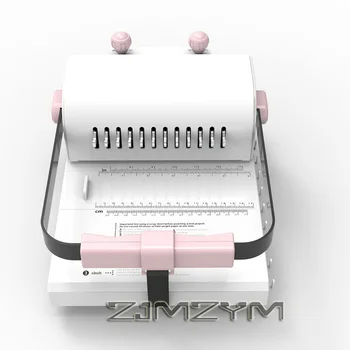 2-in-1 Double Wire Binding Machine – Manual Punch and Bind, 20-Sheet Single-Pass Punching, for Books and Notebooks