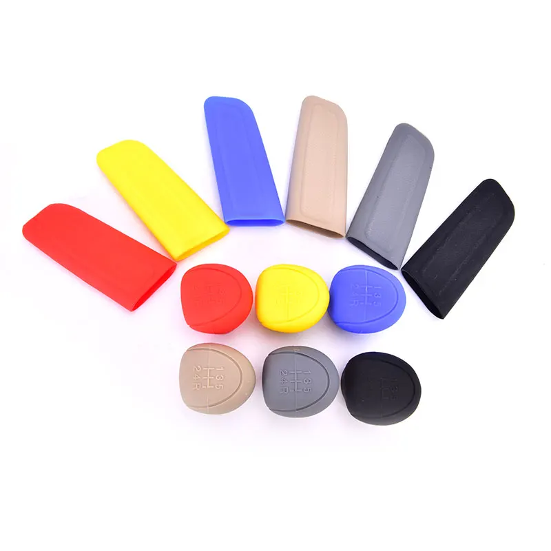 

New Universal Car Silicone Gear Shift Knob Handbrake Cover Non-Slip Protectors