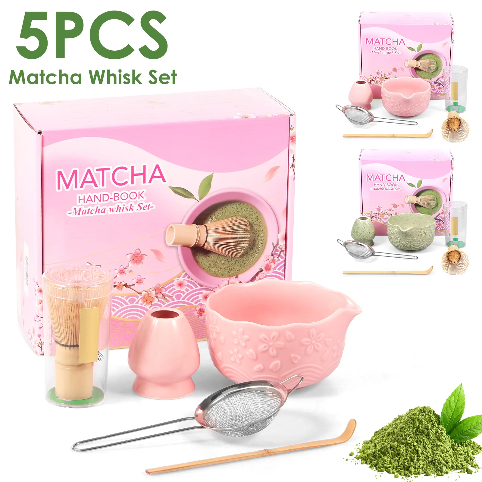 

Керамическая японская чаша для матча, набор венчиков для домашнего путешествия, легко чистящийся, антикоррозийный, совок для матча, набор держателей венчика для любителей чая