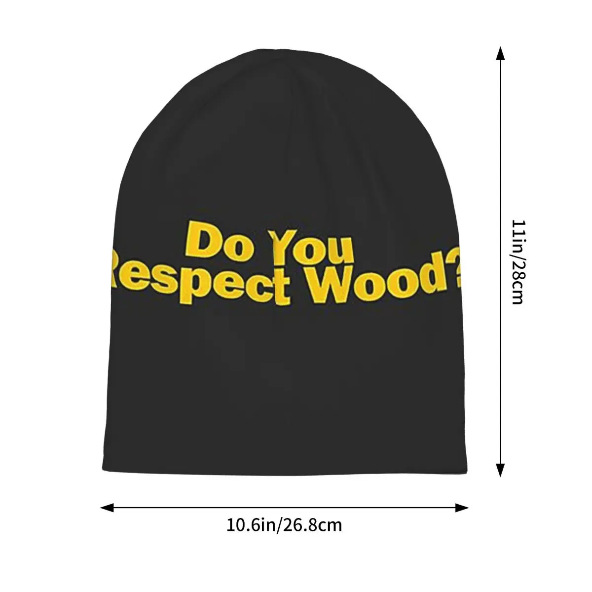 هل تحترم الخشب 1 Skullies Beanies القبعات الدافئة الخريف الشتاء في الهواء الطلق قبعة محبوك بونيه قبعات للرجال النساء الكبار