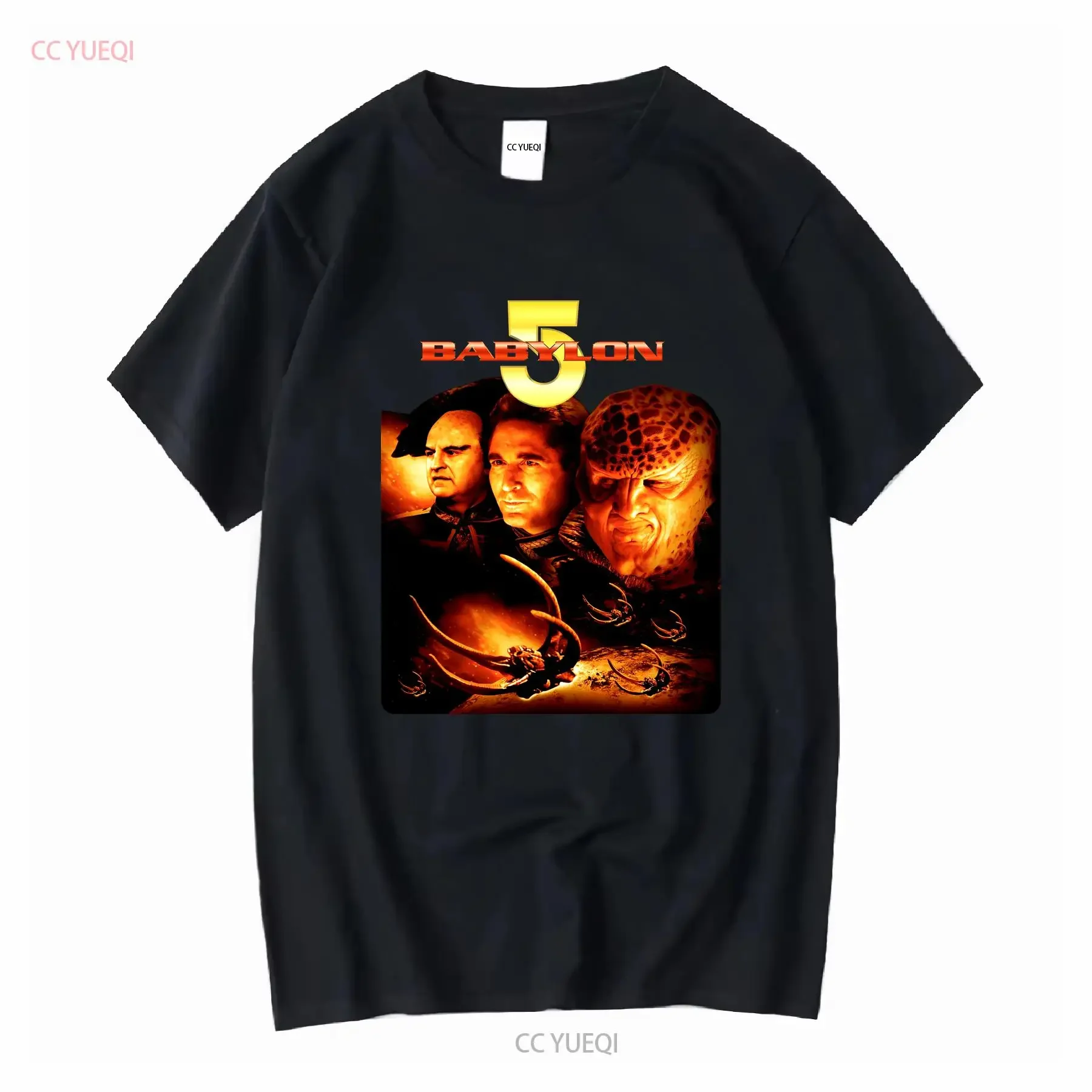 Babylon 5 90er Jahre Ciencia ficción Ciencia ficción Programa de televisión Camiseta im Usado Look Gr vintage Lavado ropa de diseñador Ligeramente Estirada