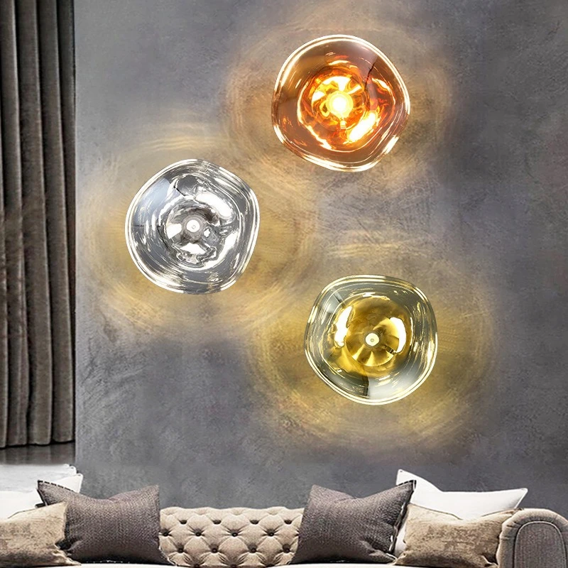 Modern Minimalist Lava Wall Lamp Villa Cafe Corridor Aisle Wall-decor Bracket Lighting Room Bedroom Bedside Creative Wall Lamps