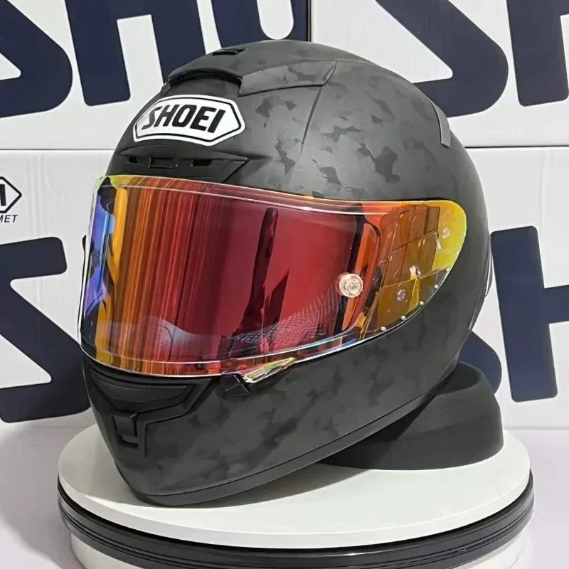 Motorcycle Full Face Helmet SHOEI X-14 Helmet X-SPIRIT III X-Fourteen Imitation Carbon Fiber Helmet Sports Racing Helmet