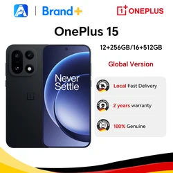 OnePlus 15 5G, Version Globale, Smartphone, 12+256, 16+512, Snapdragon 8 Elite Gen 5, Écran 165Hz, 7300mAh, 120W, eSIM, NFC, Noir