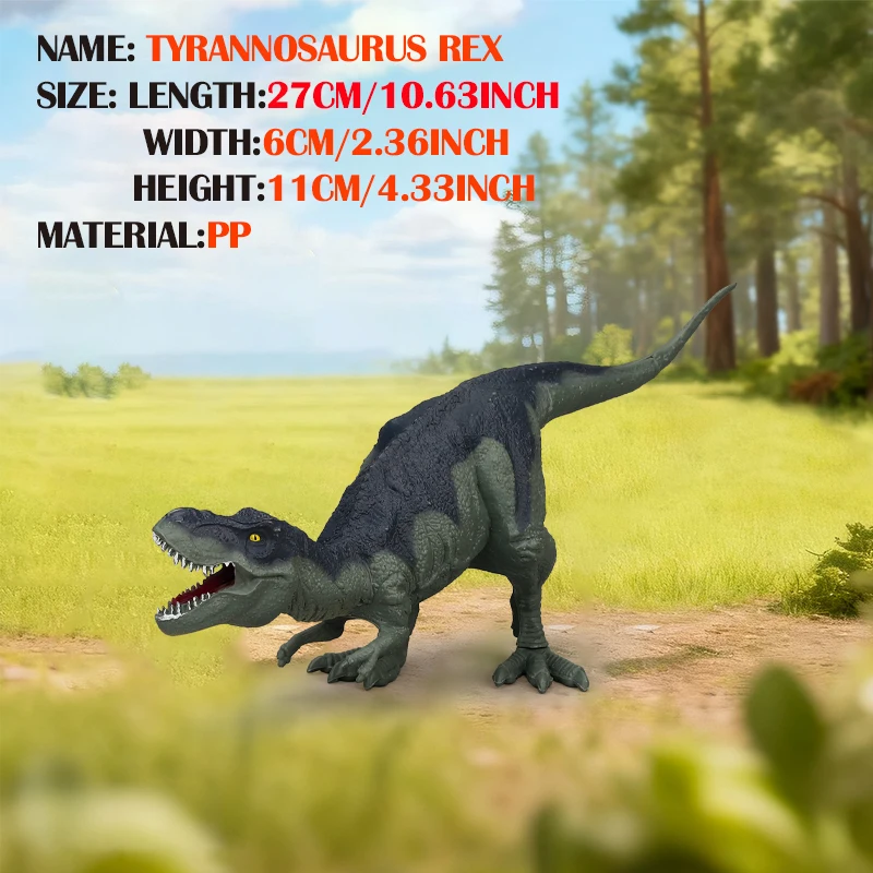 Simulazione Modelli di dinosauri Giocattoli Jurassic Tyrannosaurus Rex Therizinosaurus Velociraptor Action Figures Regali per Ragazzi Bambini