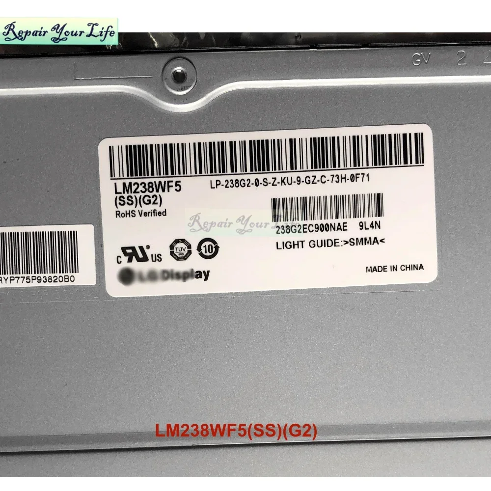 Imagem -02 - Matriz de Display Led para Computador 23.8 Tela Aio Lm238wf5-ssg2 Painel Lcd para Dell Optiplex 7480 7470 All-in-one Desktop Lm238wf5-ssm1 Matriz de Display Led