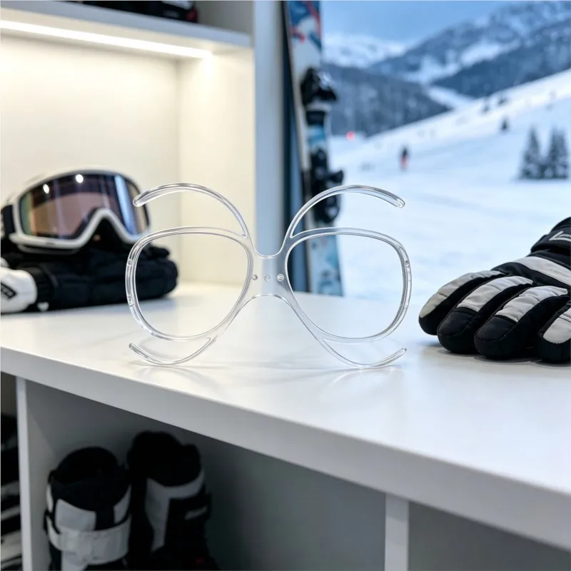 Flexible Optical Prescription Bracket for Ski Goggles, Adjustable Myopia Insert Frame, 1/2/3/4 Pack, Snow Ski Eyewear Parts