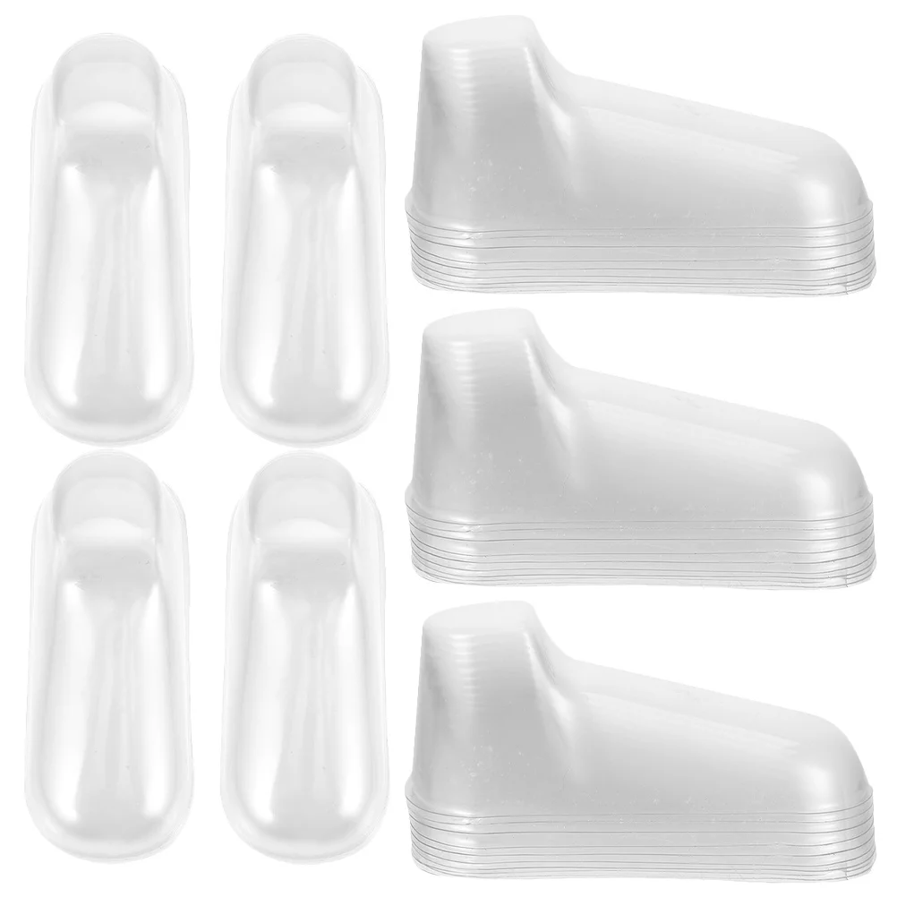 40Pcs Shoe Supports Transparent PVC Display Stands for Shoes Socks Shop Home Use Feet