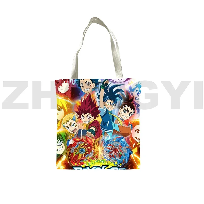 Anime Beyblade Burst Tote Bags Cute Hand Bags for Women Notebook Travel Shoulder Bag 3D Print Purses and Handbags Crossbody Bags