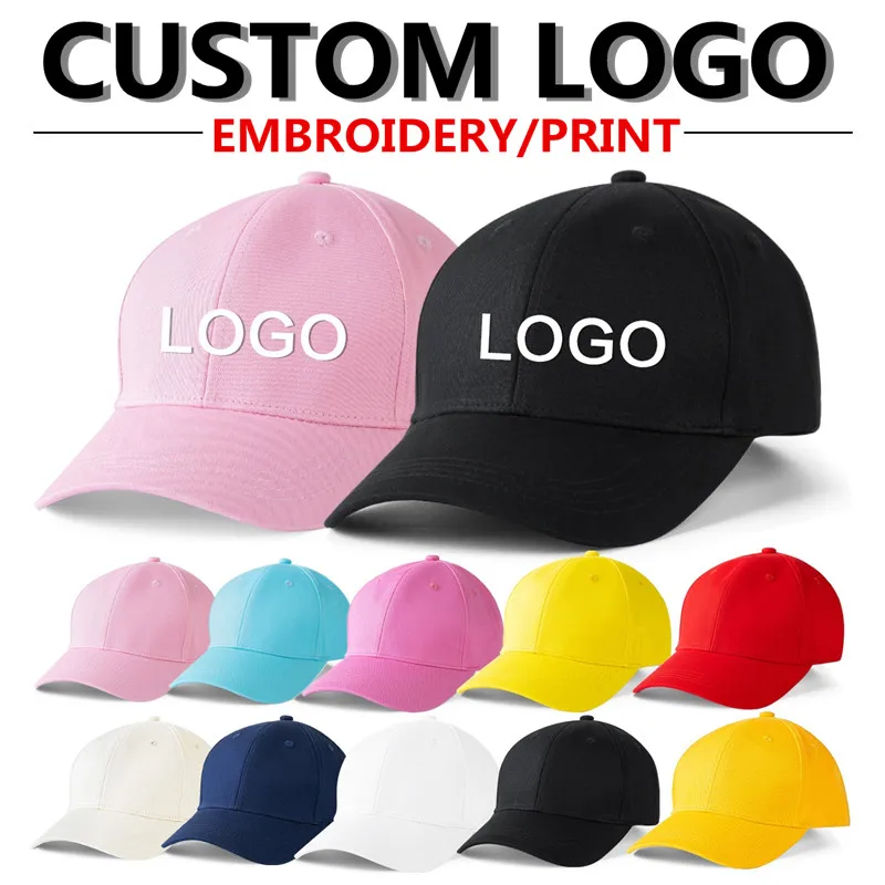 Factory wholesale diy personalise logo hat New adult men women cotton sports hip hop baseball caps Trucker snapback hats