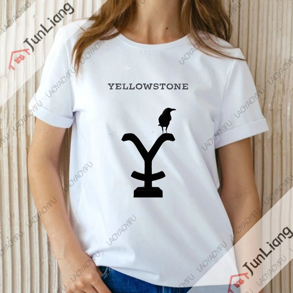 Woman Clothing Women's T-shirt Yellowstone Short Sleeve Tee TV Shows Men's T-shirts Mens Clothes Y2k Funny Gifts Streetwear Tops